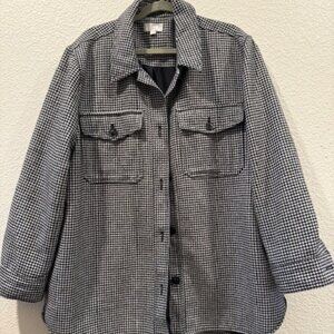 LOFT Houndstooth Shacket